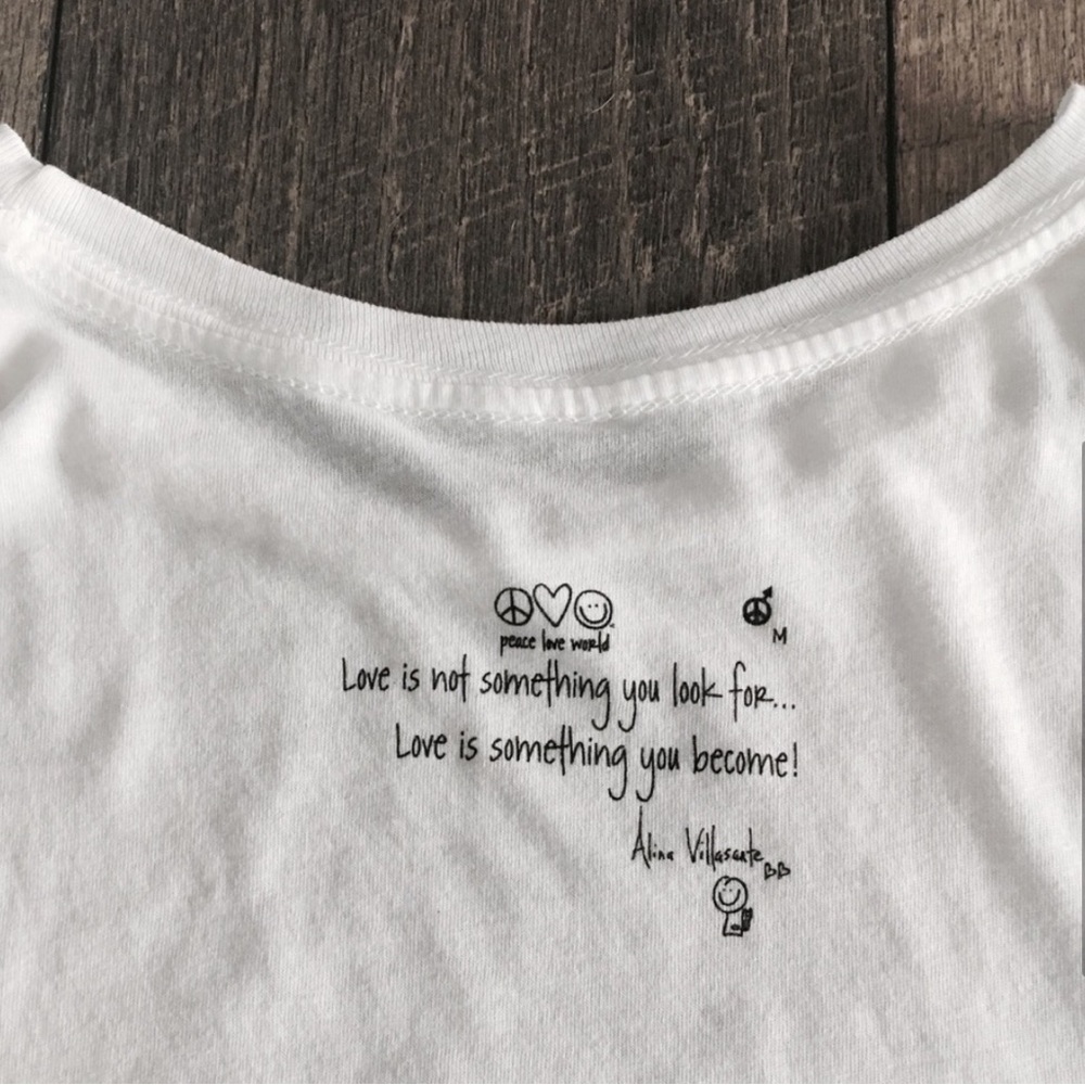 Peace love world t shirt - Picture 5 of 8